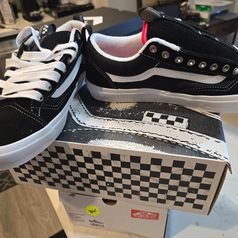 Vans Skate Old Skool 36 Black White VN000D5RBA2 Men's Size 12 Shoes NEW - Picture 3 of 16